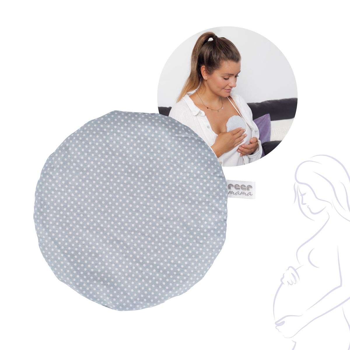 reer mama Grape seed nursing aid pillow