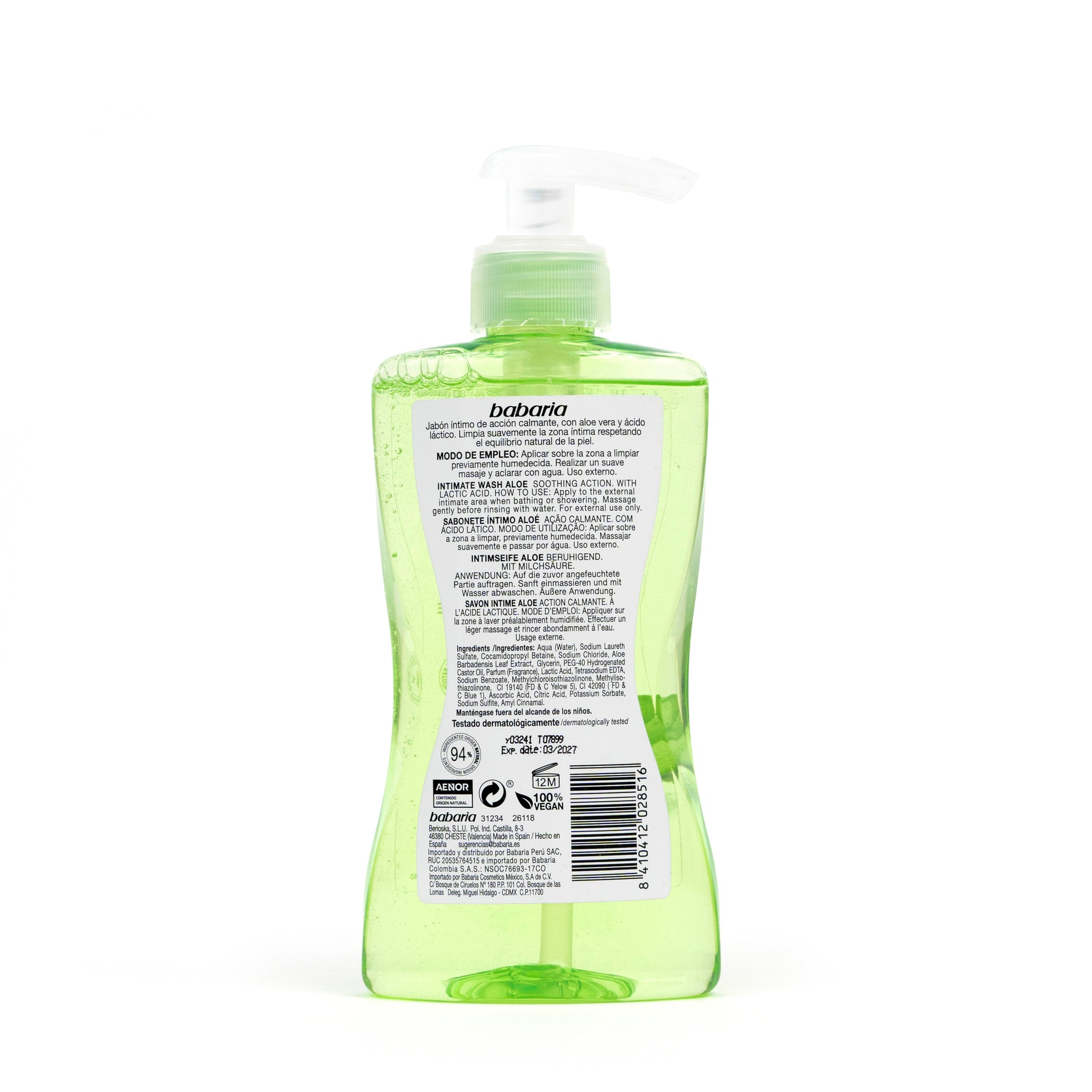 JABÓN ÍNTIMO ALOE VERA