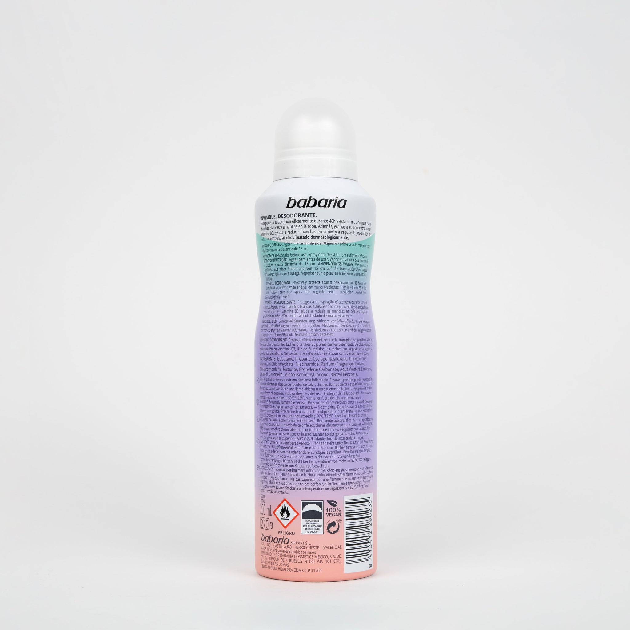 DEO SPRAY INVISIBLE