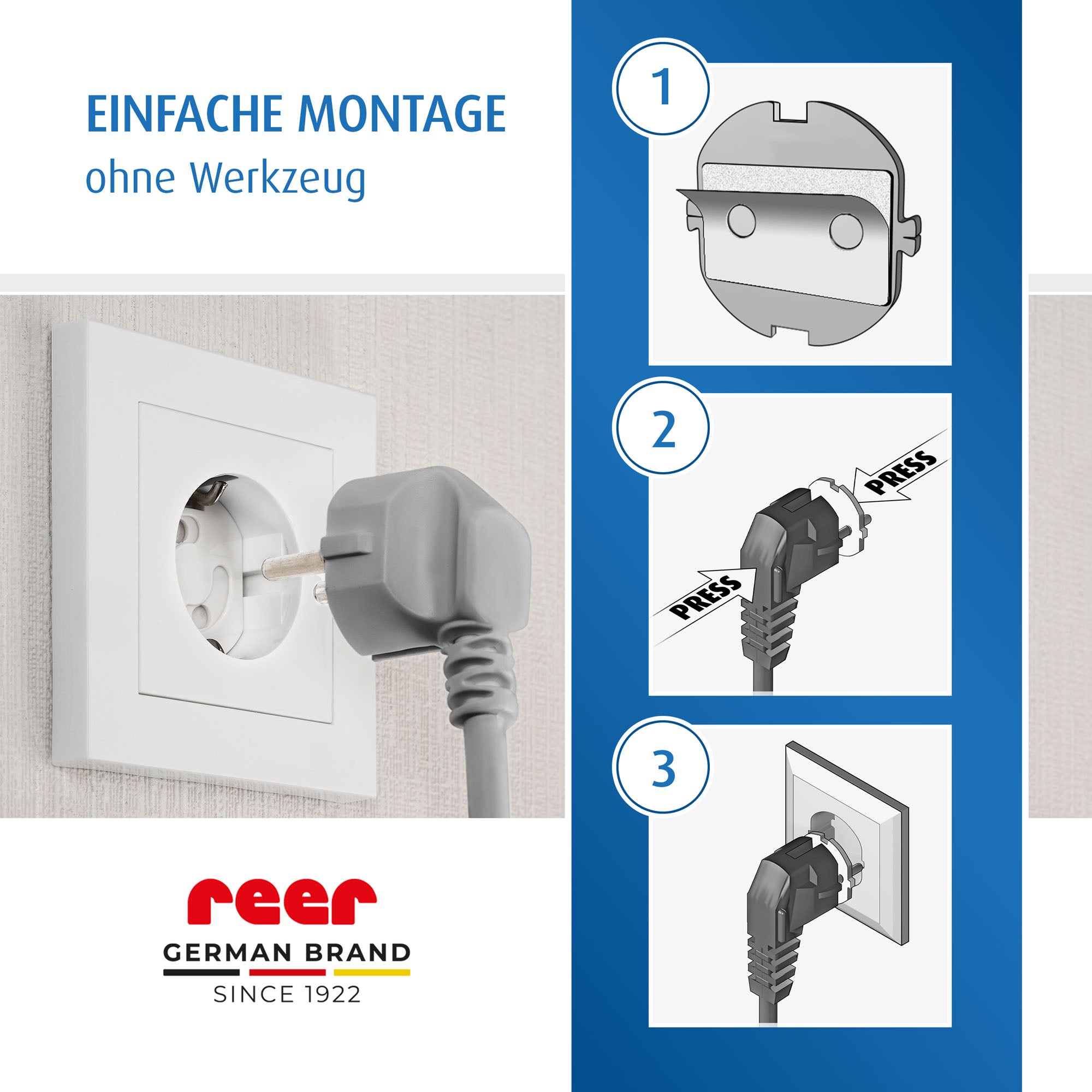 Socket protector, glueable, white, 10 pieces