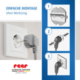 Socket protector, glueable, white, 10 pieces