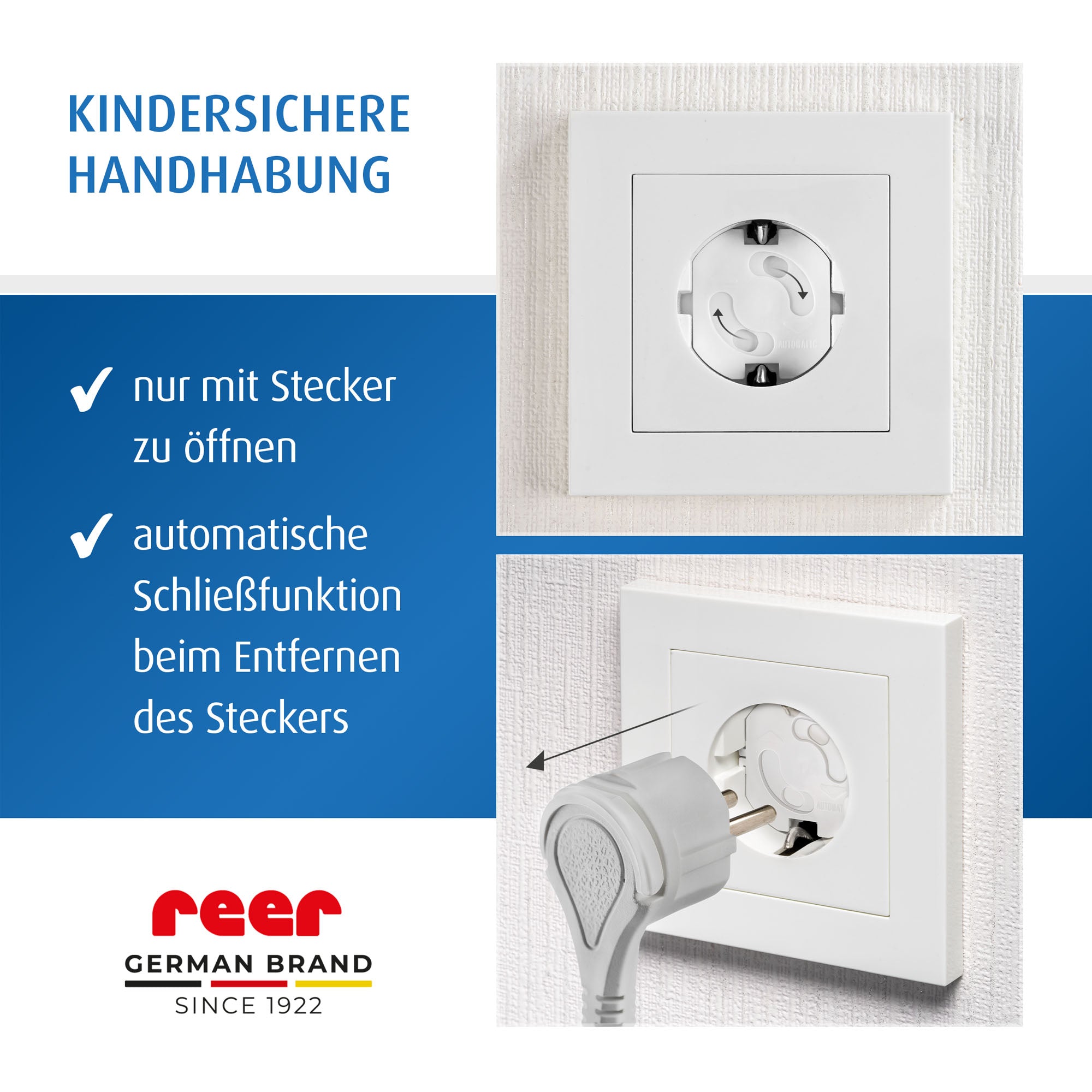 Socket protector, glueable, white, 10 pieces