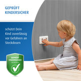 Socket protector, glueable, white, 10 pieces