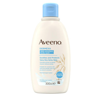 AVEENO® DERMEXA DAILY EMOLLIENT BODY WASH (Atopic-prone, Itchy & Very Dry Skin) *300ml