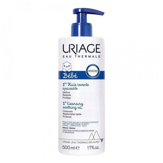 Uriage - Bebe First Cleansing Soothing Oil *500 ml - Halsa