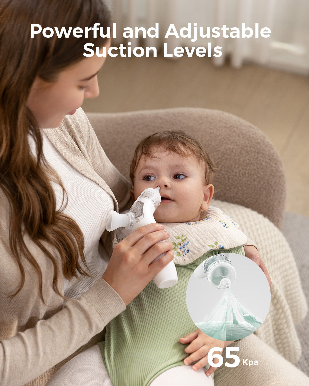 Momcozy BreezyClear™ 2-in-1 Spray & Suction Electric Nasal Aspirator
