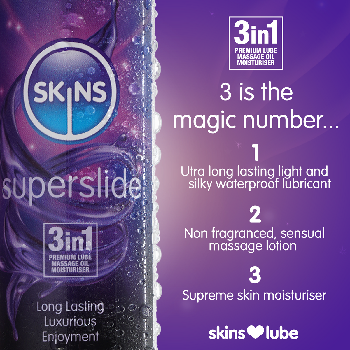 Skins Superslide Silicone Based Lubricant