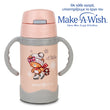 Stainless steel insulated water bottle "We Care" pink 300ml