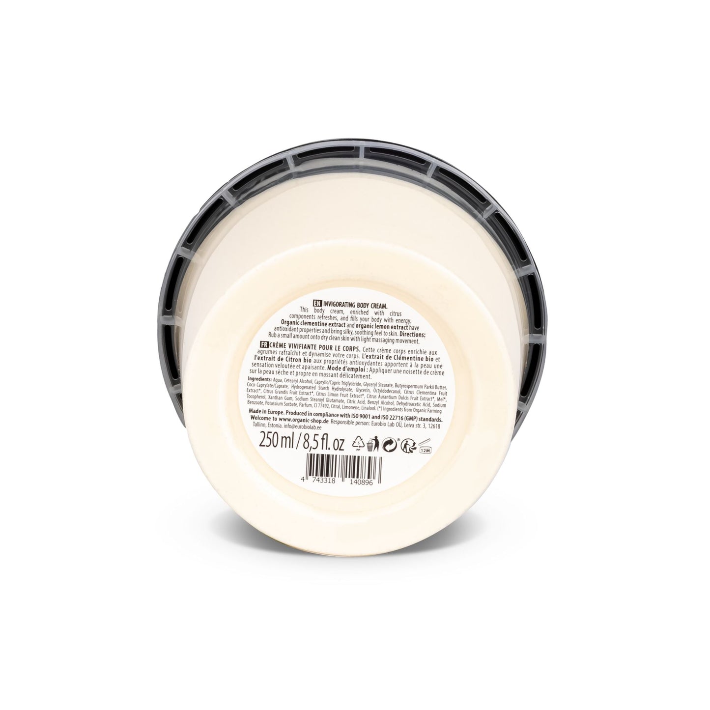 Organic Shop Invigorating Body Cream Clementine and Lemon (250ml)