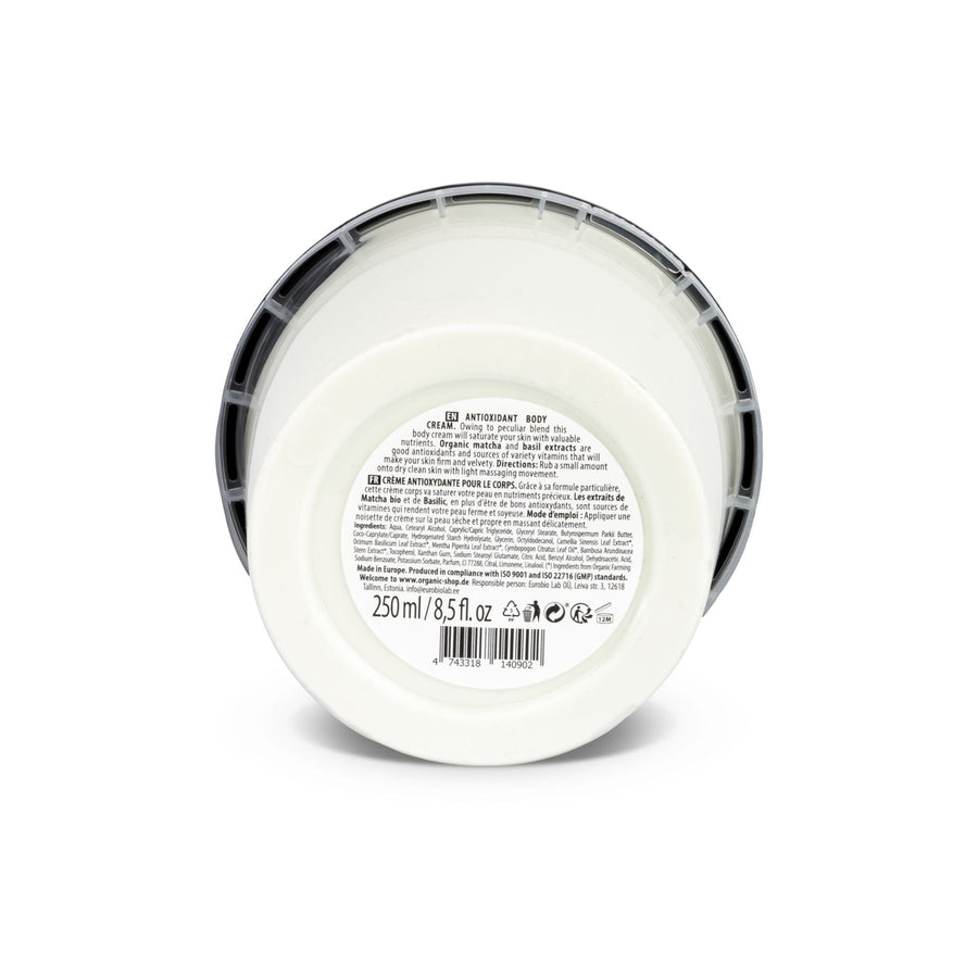 Antioxidant Body Cream Matcha and Basil (250ml)