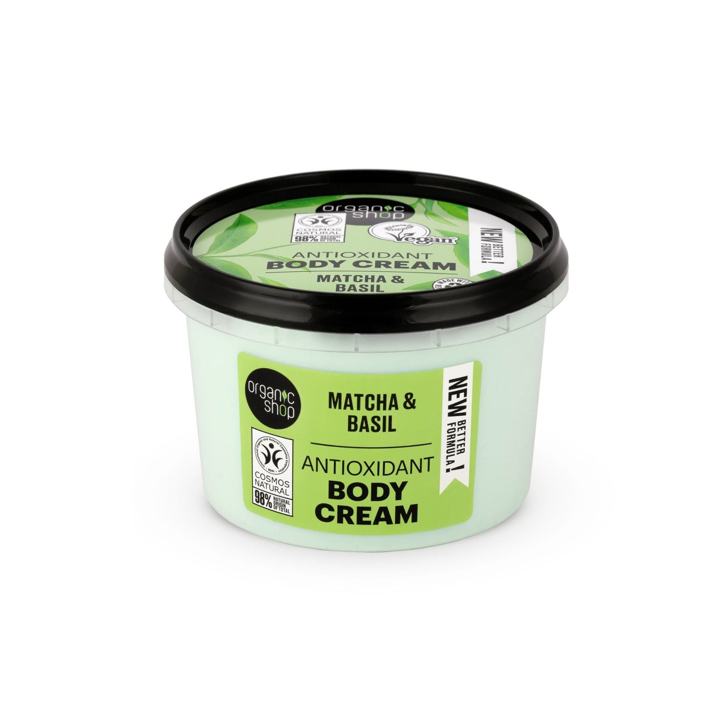 Organic Shop Antioxidant Body Cream Matcha and Basil (250ml)
