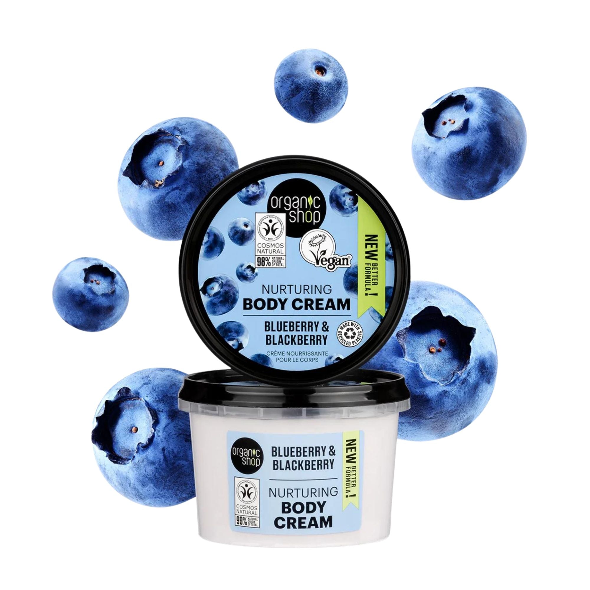 Organic Shop Nurturing Body Cream Blueberry and Blackberry (250ml)
