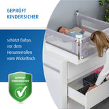 Changing table fall protection