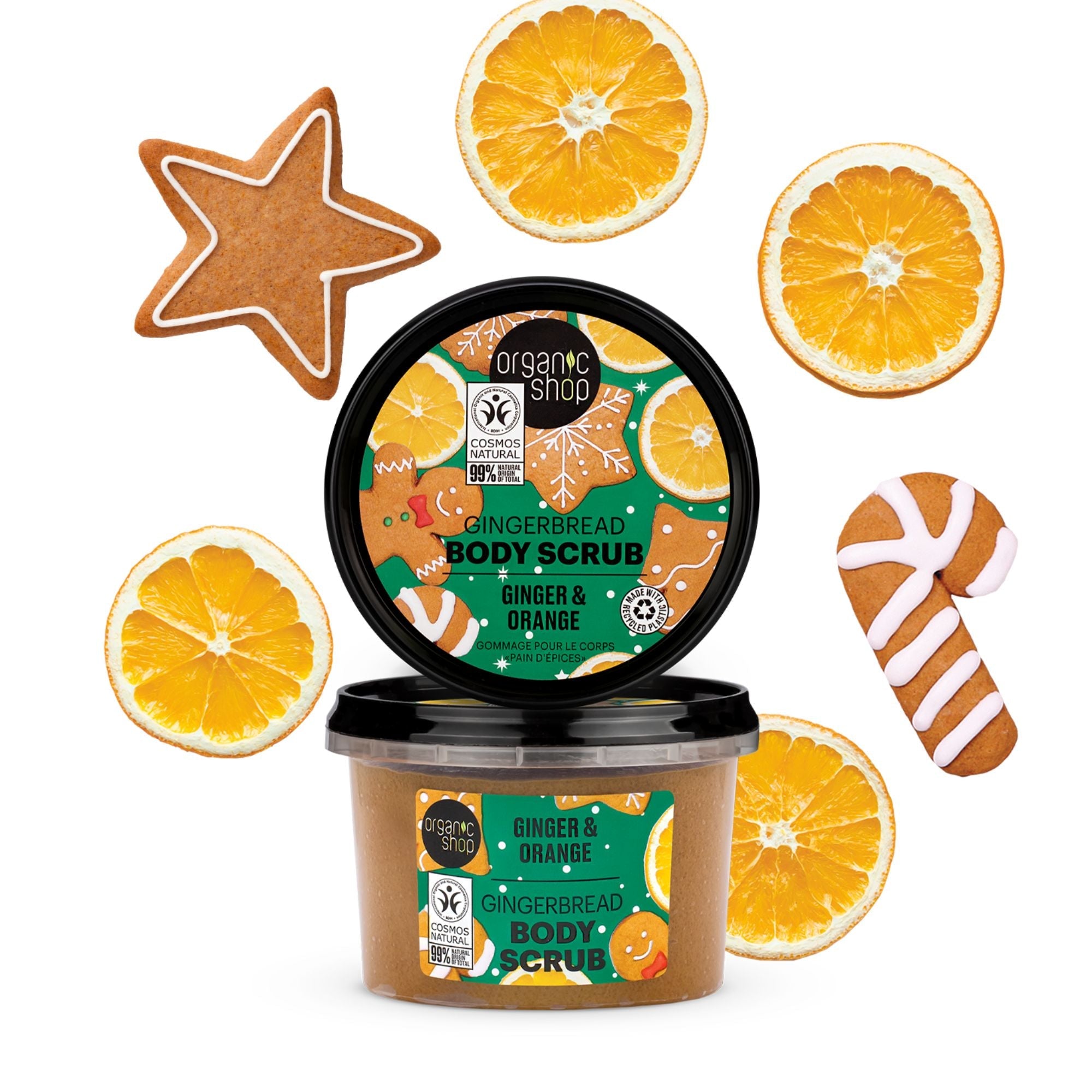 Organic Shop Gingerbread Body Scrub Ginger and Orange (250ml)