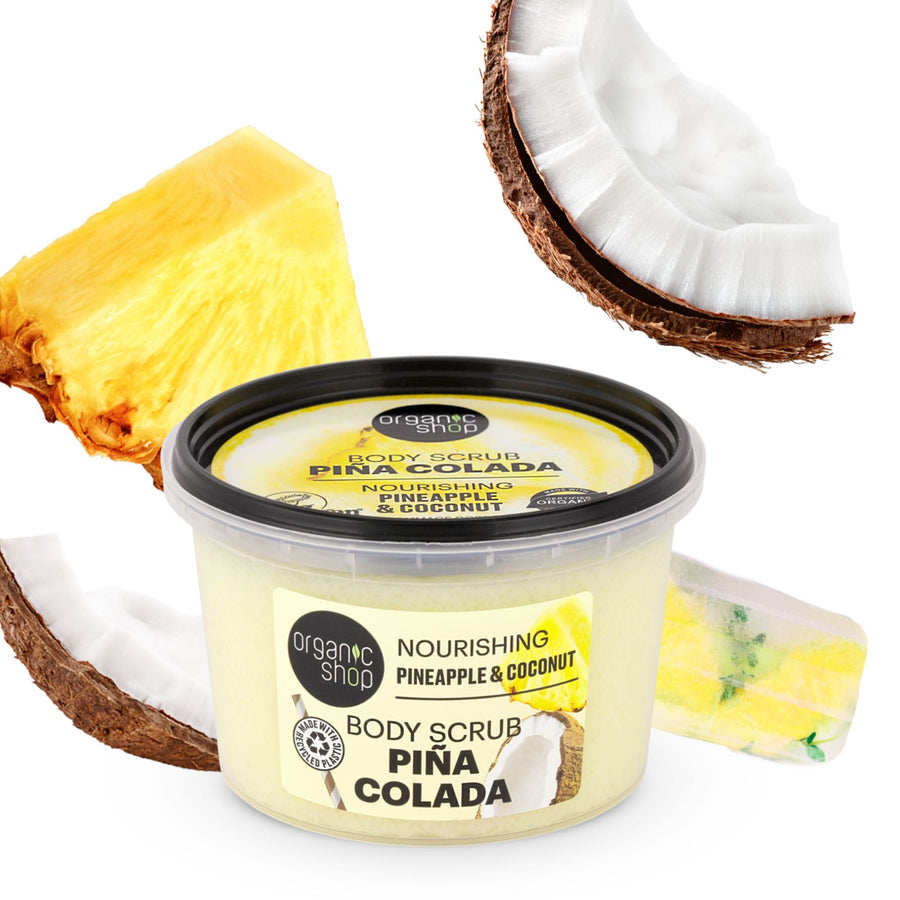 Nourishing Pina Colada Body Scrub Pineapple and Coconut (250ml)