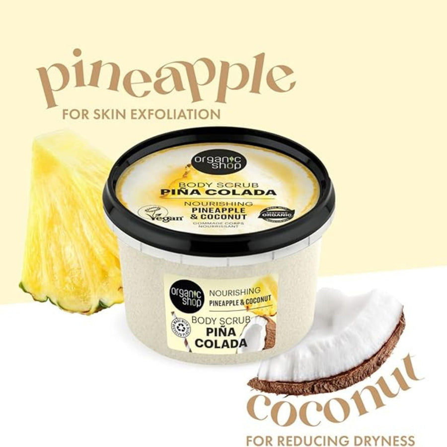 Nourishing Pina Colada Body Scrub Pineapple and Coconut (250ml)
