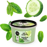 Organic Shop Fresh & Pure Exfoliating Salt Body Scrub Mint and Cucumber (250ml)