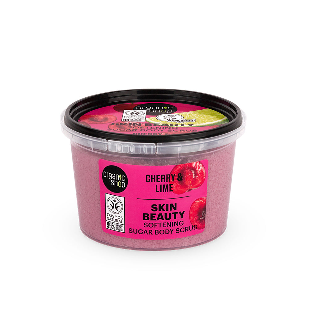 CHERRY & LIME SUGAR BODY SCRUB SOFTENING