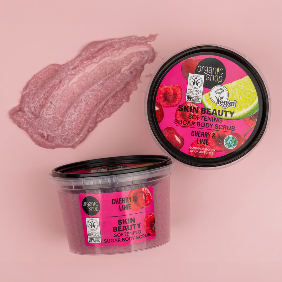 CHERRY & LIME SUGAR BODY SCRUB SOFTENING