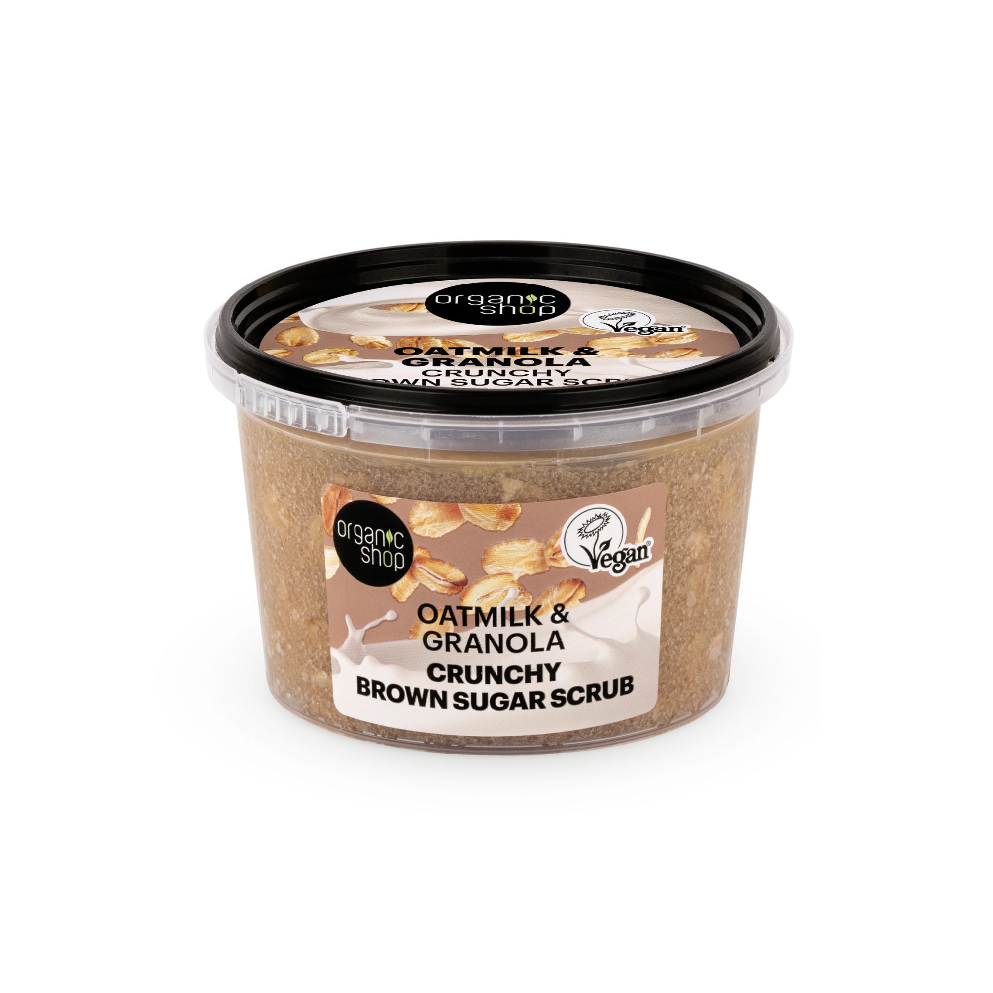 Organic Shop Oatmilk & Granola Crunchy Brown Sugar Scrub (250ml)