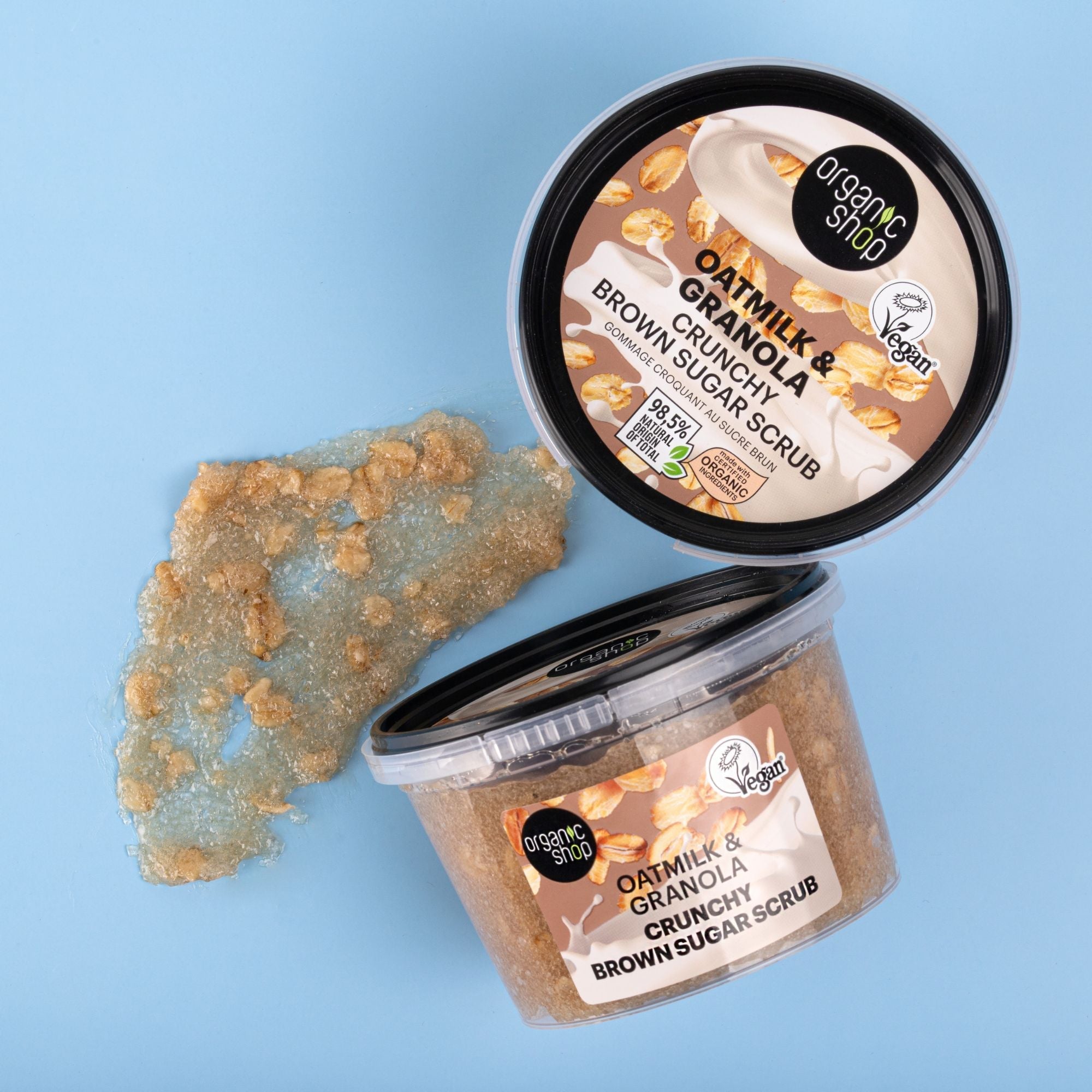 Organic Shop Oatmilk & Granola Crunchy Brown Sugar Scrub (250ml)