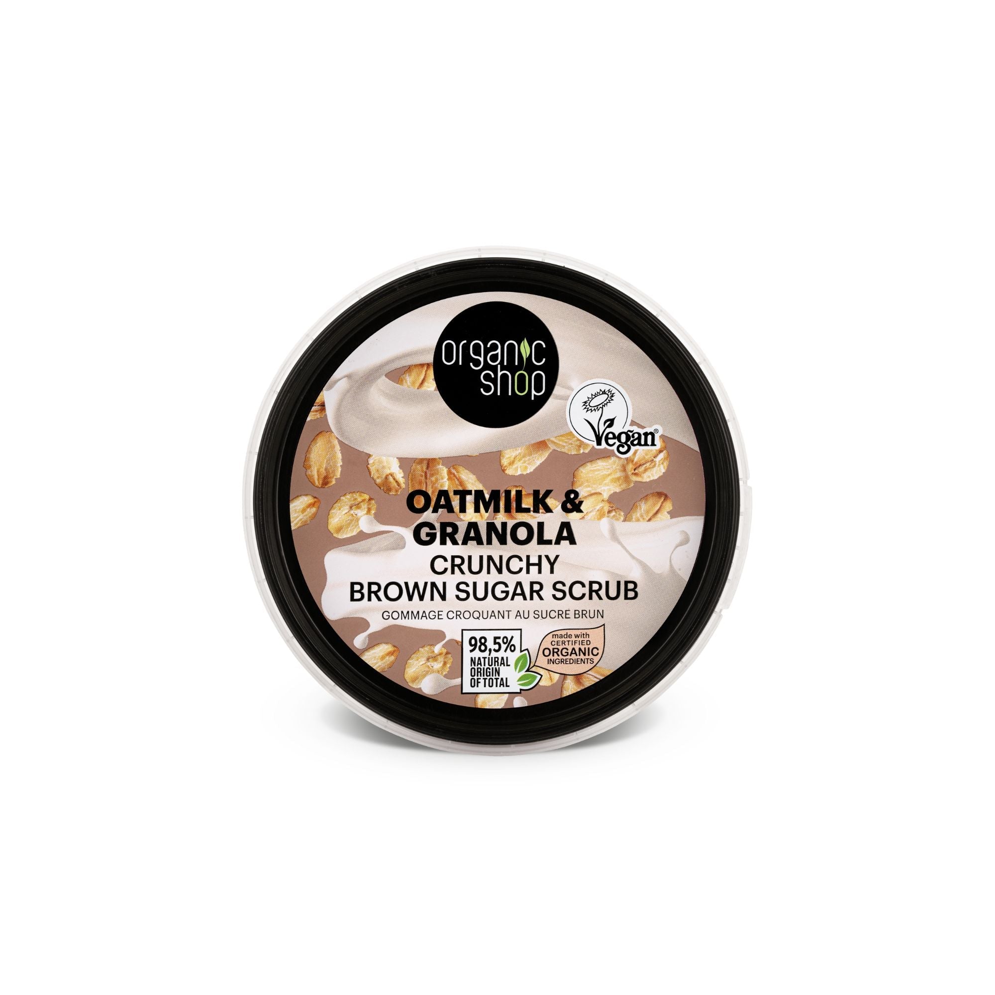 Organic Shop Oatmilk & Granola Crunchy Brown Sugar Scrub (250ml)