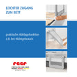 ByMySide bed rail, for beds 150 cm - 180 cm, with fold-down function