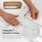 pressure or wall-mounted gate, assembly kit, 63-106 cm, white