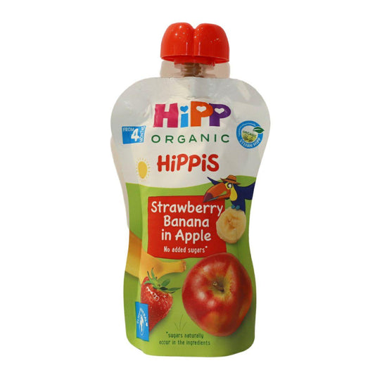 Hippis Pouch Strawberry Banana In Apple 4M+ - Halsa