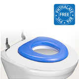 Soft toilet seat for children, blue
