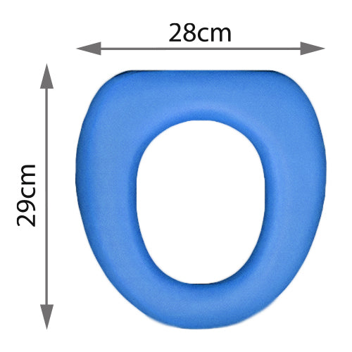 Soft toilet seat for children, blue