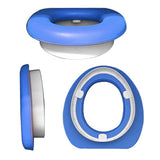 Soft toilet seat for children, blue