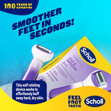 Scholl ExpertCare 2-in-1 File & Smooth. Dual Speed Pedi Electric Foot File for Hard Skin and Callus Removal. Batteries Included