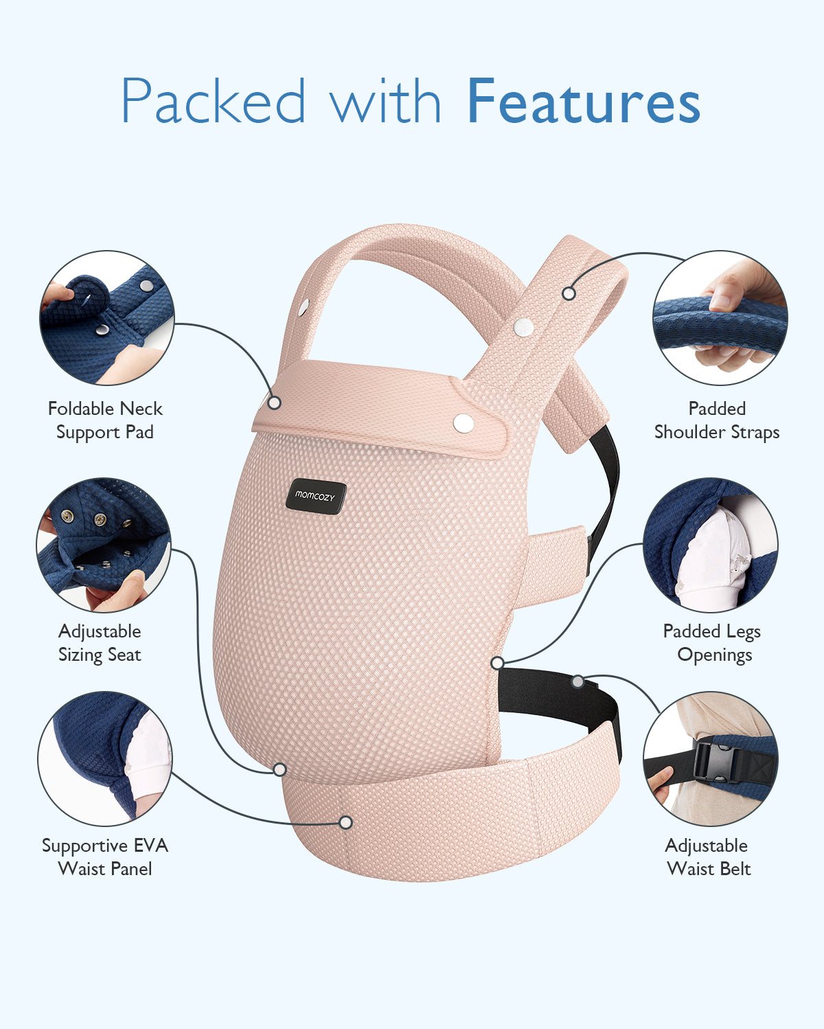 Momcozy PureHug Air Mesh Baby Carrier