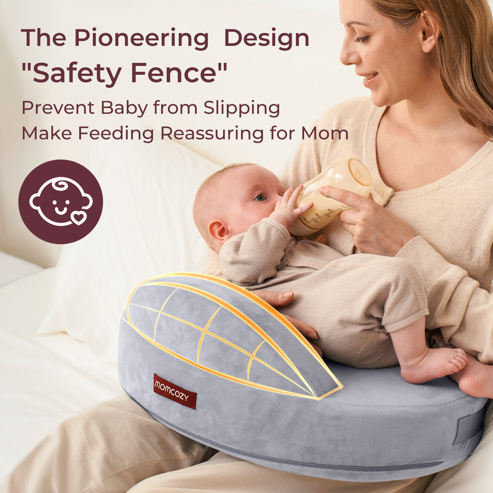 Momcozy MaxSupport Nursing Pillow