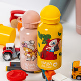 Aluminum water bottle "We Care" pink 400ml