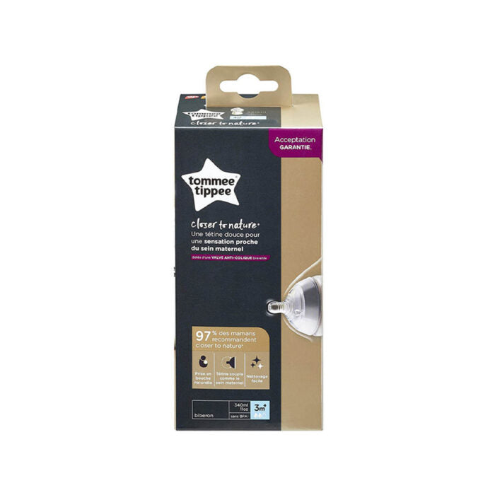 Tommee Tippee – Closer To Nature Shishe Plastike Kundër Kolikave (3m+)