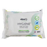 HYGIENE biodegradable super soft hand & face wipes fragrance free