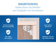 Magnetic lock with mounting aid, 1 piece