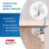 Magnetic lock with mounting aid, 1 piece