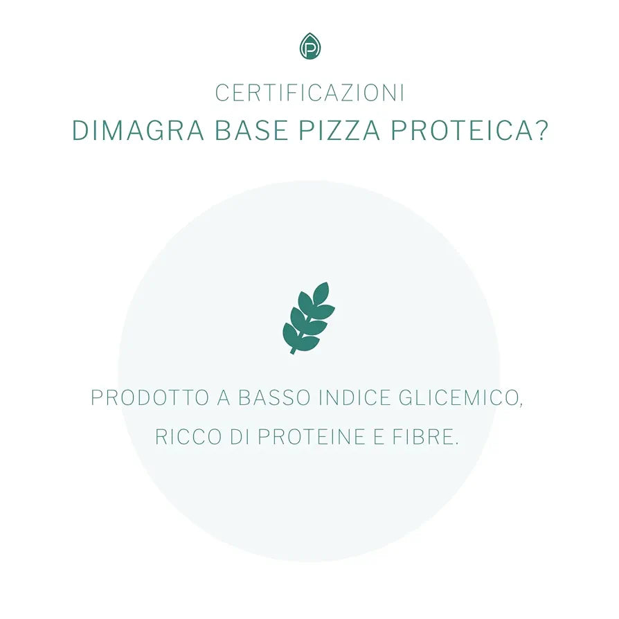 PromoPharma Dimagra - Base Pizza e Focaccia Proteica - Per diete ipocaloriche - 2 basi pizza da 150 g