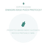 PromoPharma Dimagra - Base Pizza e Focaccia Proteica - Per diete ipocaloriche - 2 basi pizza da 150 g
