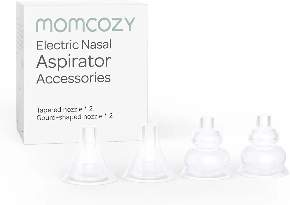 Momcozy Nasal Aspirator Replacement Head 4 Pcs, BPA Free Silicone Nozzle Tip 4 Pcs, for Momcozy Nasal Aspirator Use Only