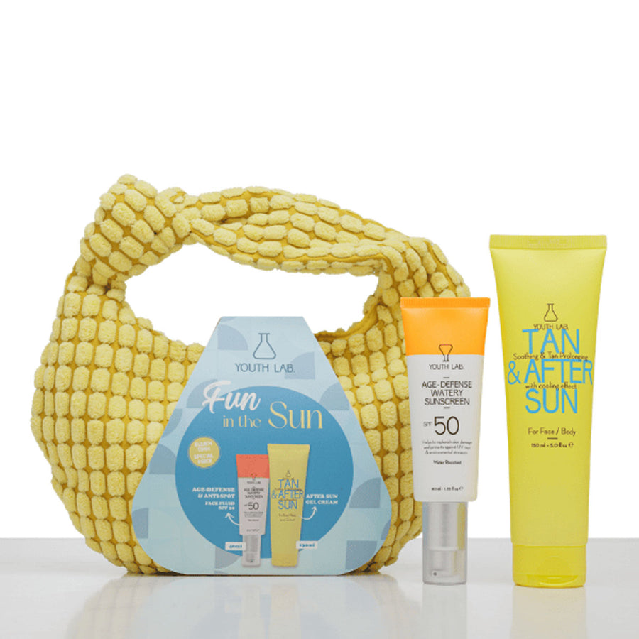 Youth Lab FUN IN THE SUN Set – Age Defense Sunscreen SPF50 & Tan & After Sun