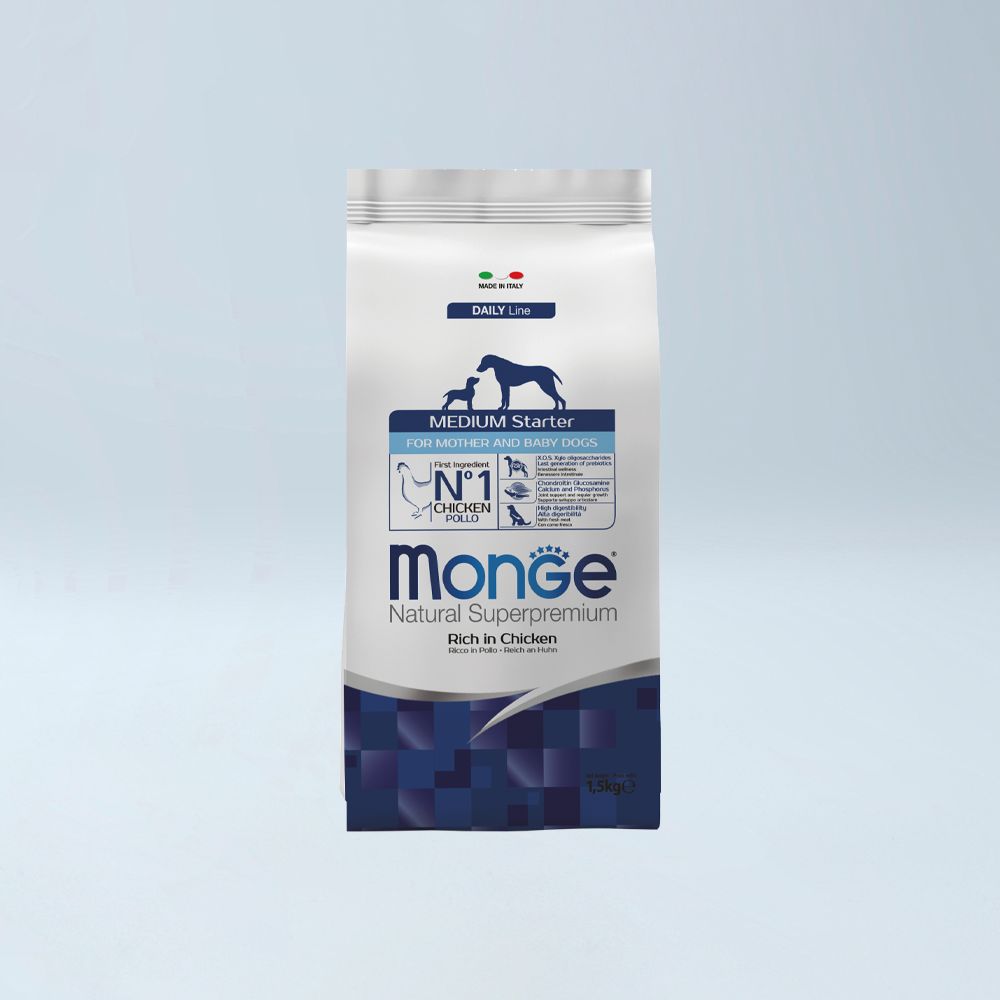 MONGE - Medium Starter 1.5 kg Pulë
