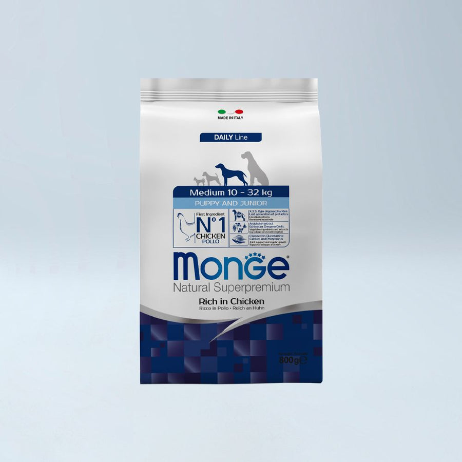 MONGE - Medium Puppy/Junior 800 gr Pulë