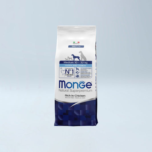 MONGE - Medium Puppy /Junior 12 kg Pulë