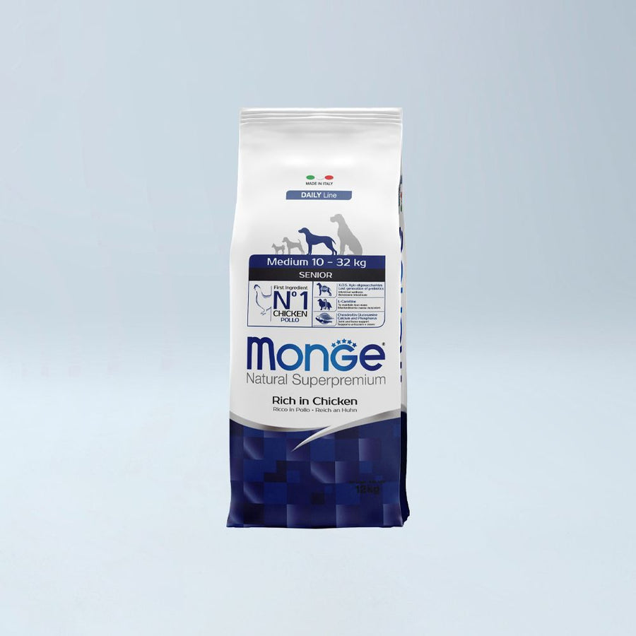 MONGE - Medium Senior 12 kg Pulë