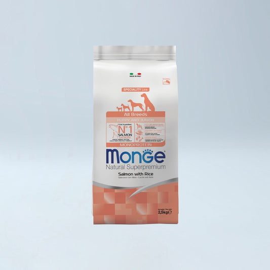 MONGE - All Breeds Puppy MONO Salmon & Oriz 2.5 kg