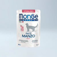 MONGE - MONO MACE Sterilizuar Biftek 85gr
